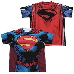 Superman New 52 Superman (Front/Back Print) - Youth All-Over Print T-Shirt Youth All-Over Print T-Shirt (Ages 8-12) Superman   