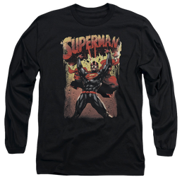 Superman Lift Up - Men's Long Sleeve T-Shirt Men's Long Sleeve T-Shirt Superman   