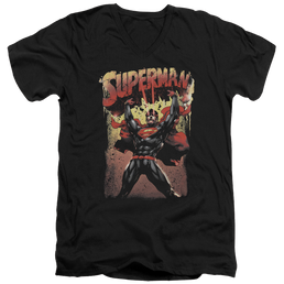 Superman Lift Up - Men's V-Neck T-Shirt Men's V-Neck T-Shirt Superman   
