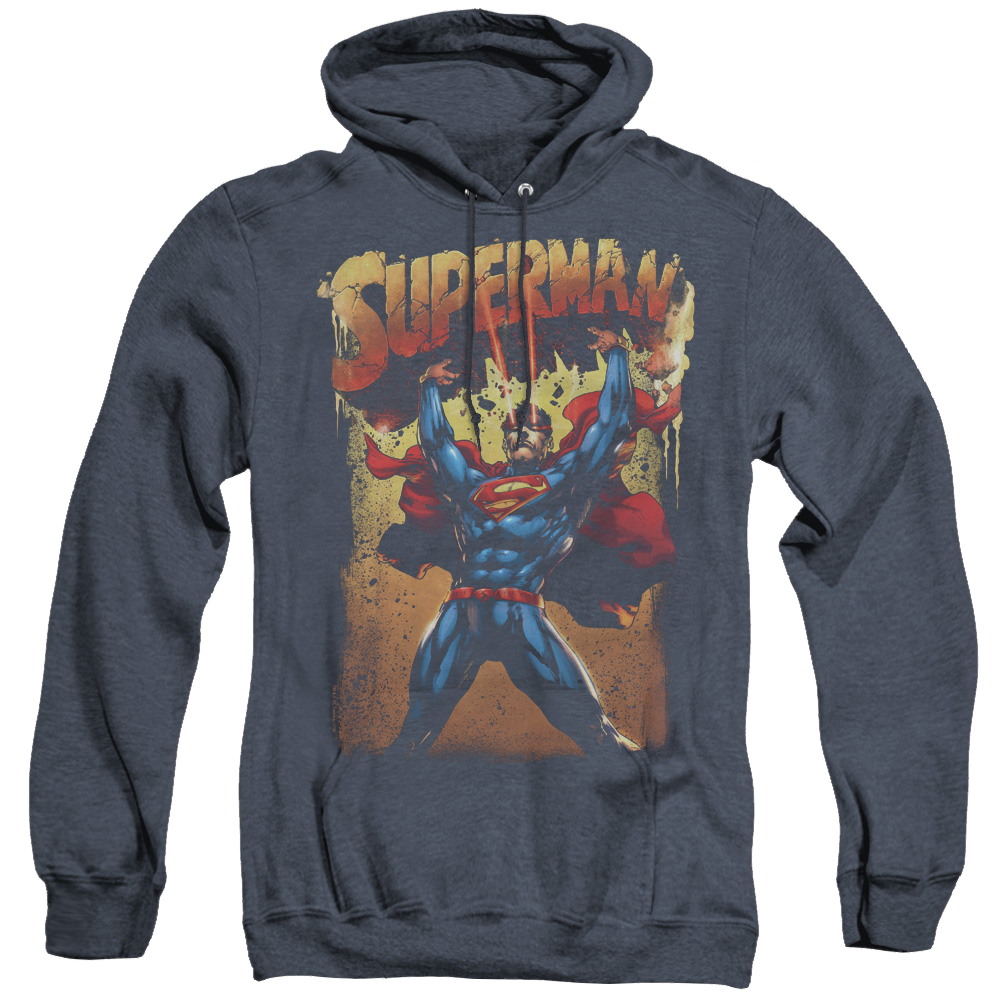 Superman Lift Up - Heather Pullover Hoodie Heather Pullover Hoodie Superman   