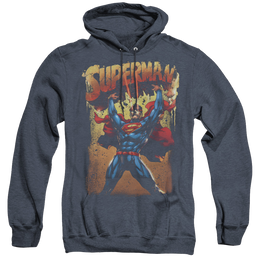 Superman Lift Up - Heather Pullover Hoodie Heather Pullover Hoodie Superman   