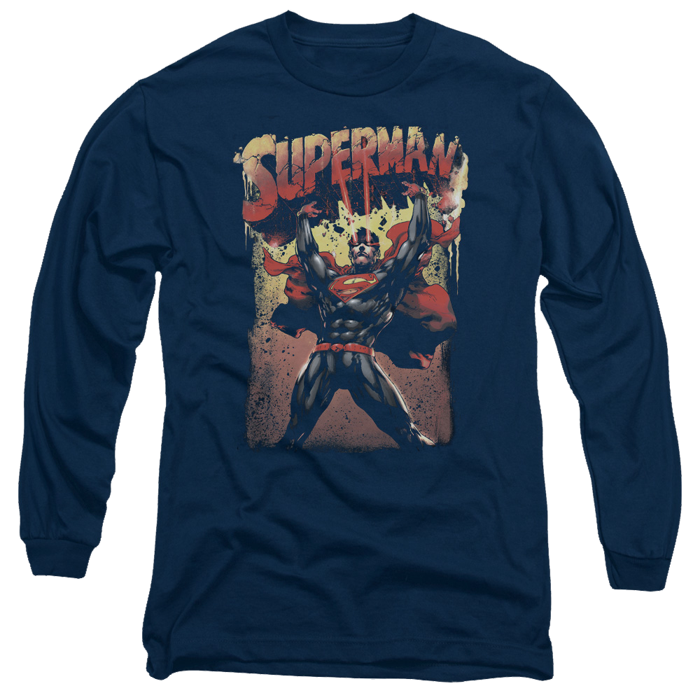 Superman Lift Up - Men's Long Sleeve T-Shirt Men's Long Sleeve T-Shirt Superman   