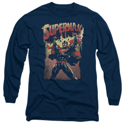 Superman Lift Up - Men's Long Sleeve T-Shirt Men's Long Sleeve T-Shirt Superman   