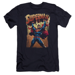 Superman Lift Up - Men's Premium Slim Fit T-Shirt Men's Premium Slim Fit T-Shirt Superman   