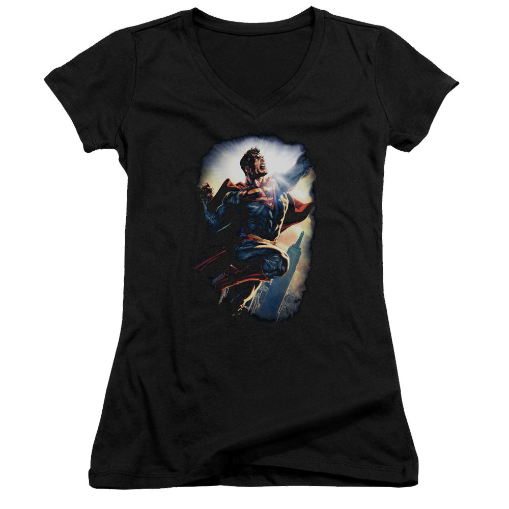 Superman Ck Superstar - Juniors V-Neck T-Shirt Juniors V-Neck T-Shirt Superman   