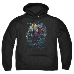 Superman Breaking Space - Pullover Hoodie Pullover Hoodie Superman   