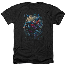 Superman Breaking Space - Men's Heather T-Shirt Men's Heather T-Shirt Superman   