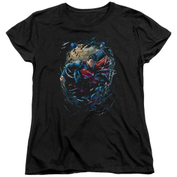Superman Breaking Space - Women's T-Shirt Women's T-Shirt Superman   