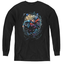 Superman Breaking Space - Youth Long Sleeve T-Shirt Youth Long Sleeve T-Shirt Superman   