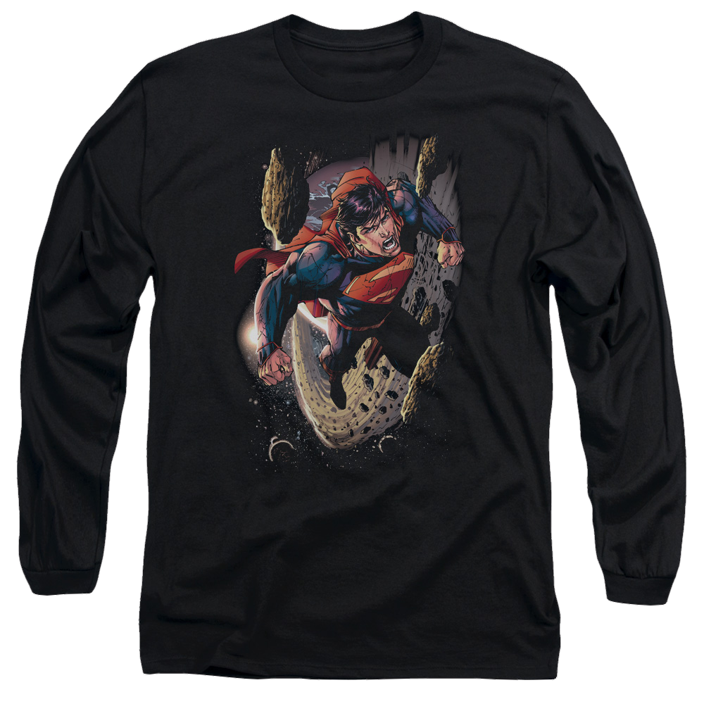 Superman Orbit - Men's Long Sleeve T-Shirt Men's Long Sleeve T-Shirt Superman   