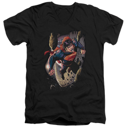 Superman Orbit - Men's V-Neck T-Shirt Men's V-Neck T-Shirt Superman   