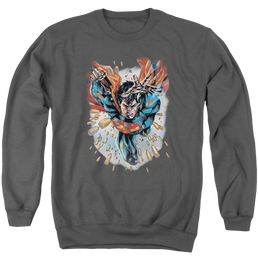 Superman Within My Grasp - Men's Crewneck Sweatshirt Men's Crewneck Sweatshirt Superman   