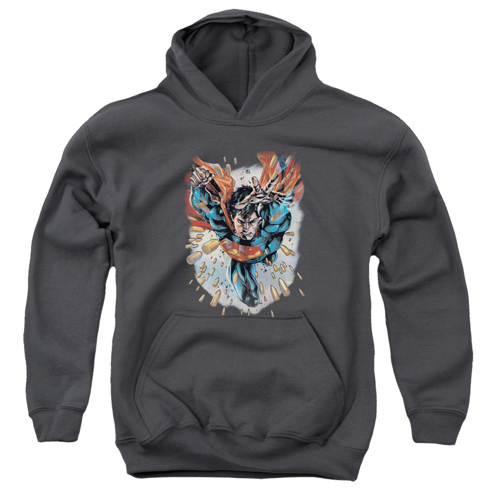 Superman Within My Grasp - Youth Hoodie Youth Hoodie (Ages 8-12) Superman   