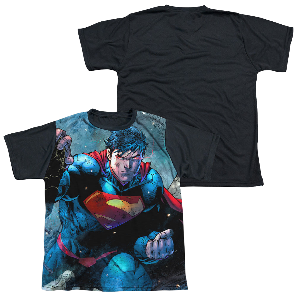 Superman Rumble - Youth Black Back T-Shirt Youth Black Back T-Shirt (Ages 8-12) Superman   