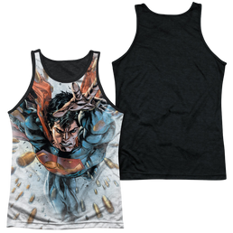 Superman Bullets In The Sky - Men's Black Back Tank Top Men's Black Back Tank Superman   
