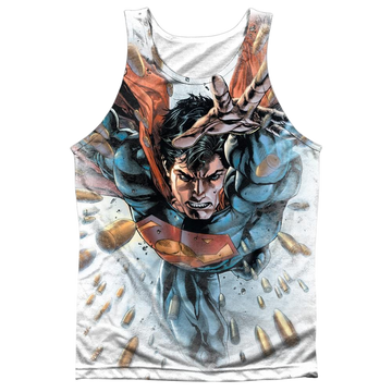 Superman Bullets In The Sky men's all-over print tank
