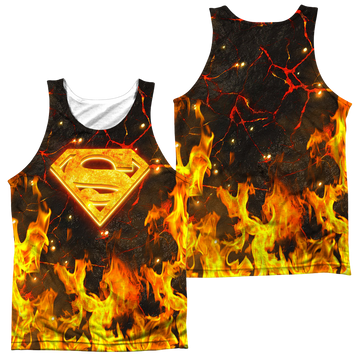 Superman Fire Logo men's all-over print tank