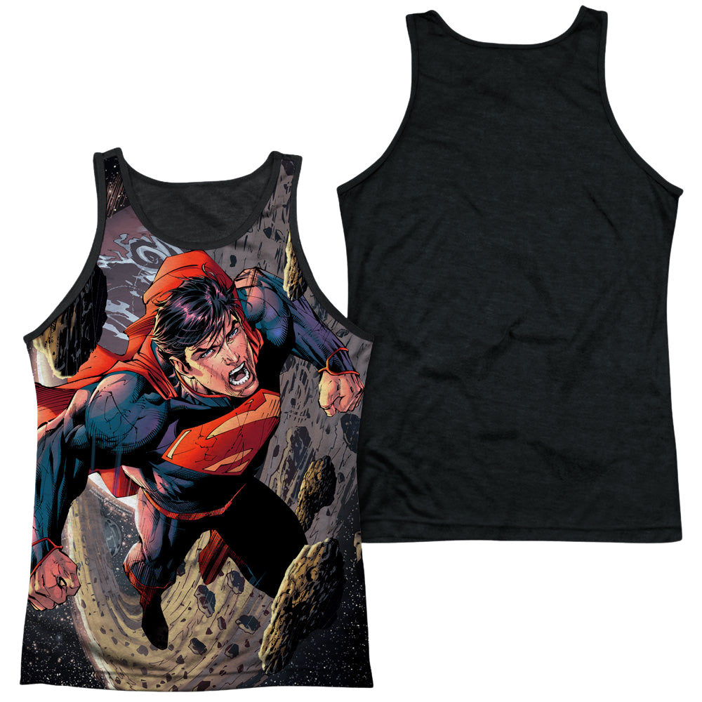 Superman Up Up - Men's Black Back Tank Top Men's Black Back Tank Superman   