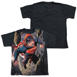 Superman Up Up - Youth Black Back T-Shirt Youth Black Back T-Shirt (Ages 8-12) Superman   
