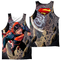 Superman Up Up (Front/Back Print) - Men's All Over Print Tank Top Men's All Over Print Tank Superman   