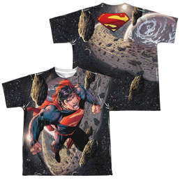 Superman Up Up (Front/Back Print) - Youth All-Over Print T-Shirt Youth All-Over Print T-Shirt (Ages 8-12) Superman   