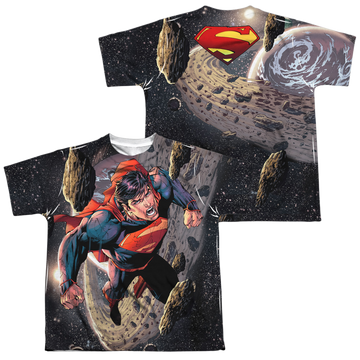 Superman Up youth all-over print t-shirt for ages 8 to 12