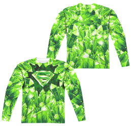 Superman Kryptonite Shield (Front/Back Print) - Men's All-Over Print Long Sleeve Men's All-Over Print Long Sleeve Superman   