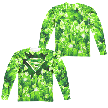 Superman Kryptonite Shield men's all-over print long sleeve
