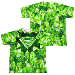 Superman Kryptonite Shield (Front/Back Print) - Youth All-Over Print T-Shirt Youth All-Over Print T-Shirt (Ages 8-12) Superman   