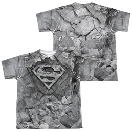 Superman Rock & Rumble (Front/Back Print) - Youth All-Over Print T-Shirt Youth All-Over Print T-Shirt (Ages 8-12) Superman   