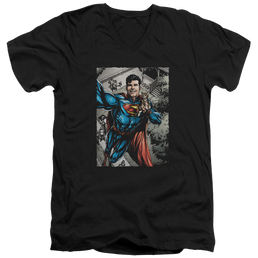 Superman Super Selfie - Men's V-Neck T-Shirt Men's V-Neck T-Shirt Superman   