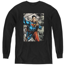 Superman Super Selfie - Youth Long Sleeve T-Shirt Youth Long Sleeve T-Shirt Superman   