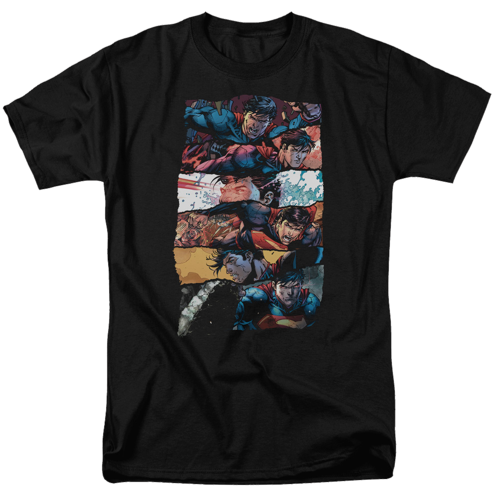 Superman Torn Collage - Men's Regular Fit T-Shirt Men's Regular Fit T-Shirt Superman   