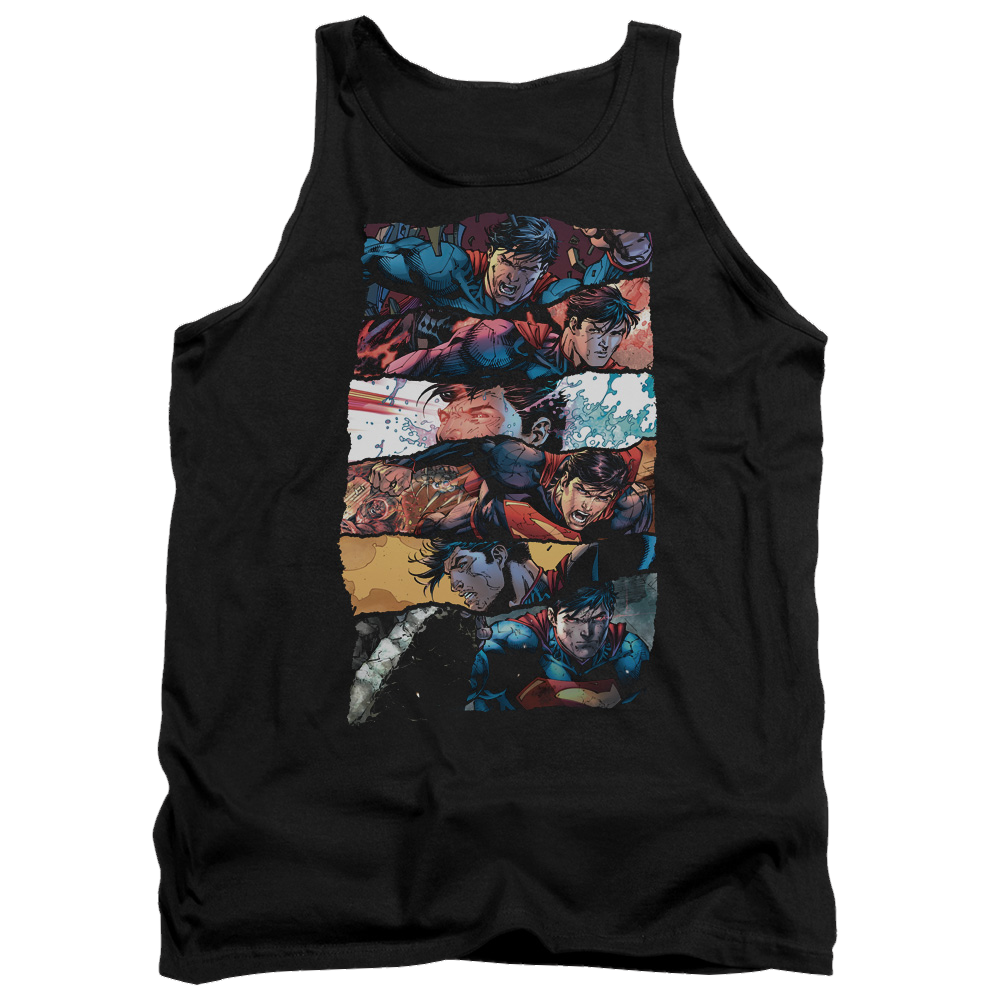 Superman Torn Collage - Men's Tank Top Men's Tank Superman   