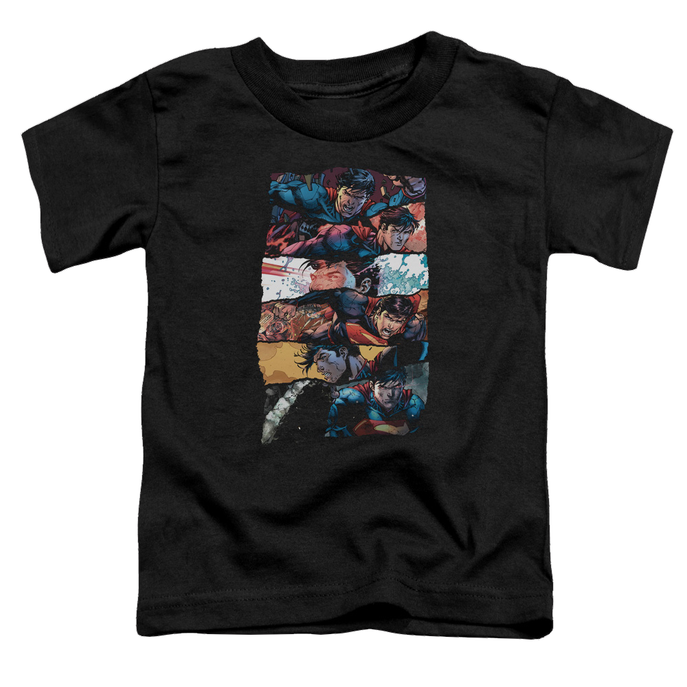 Superman Torn Collage - Toddler T-Shirt Toddler T-Shirt Superman   