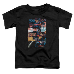 Superman Torn Collage - Toddler T-Shirt Toddler T-Shirt Superman   