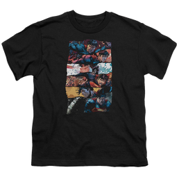 Superman Torn Collage - Youth T-Shirt Youth T-Shirt (Ages 8-12) Superman   
