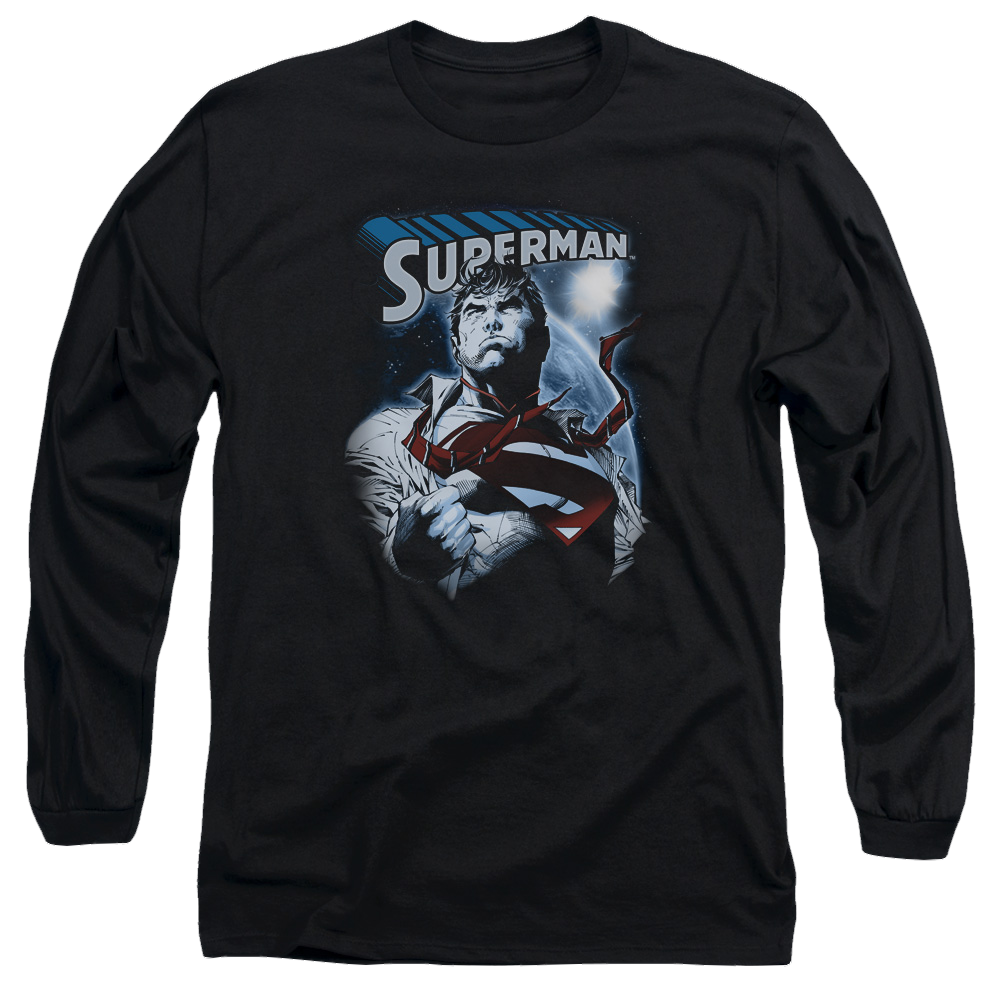 Superman Protect Earth - Men's Long Sleeve T-Shirt Men's Long Sleeve T-Shirt Superman   