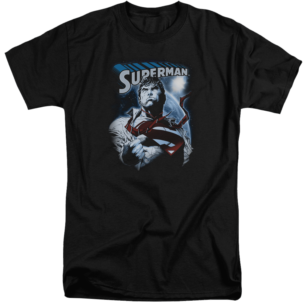 Superman Protect Earth - Men's Tall Fit T-Shirt Men's Tall Fit T-Shirt Superman   