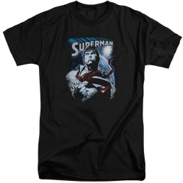 Superman Protect Earth - Men's Tall Fit T-Shirt Men's Tall Fit T-Shirt Superman   