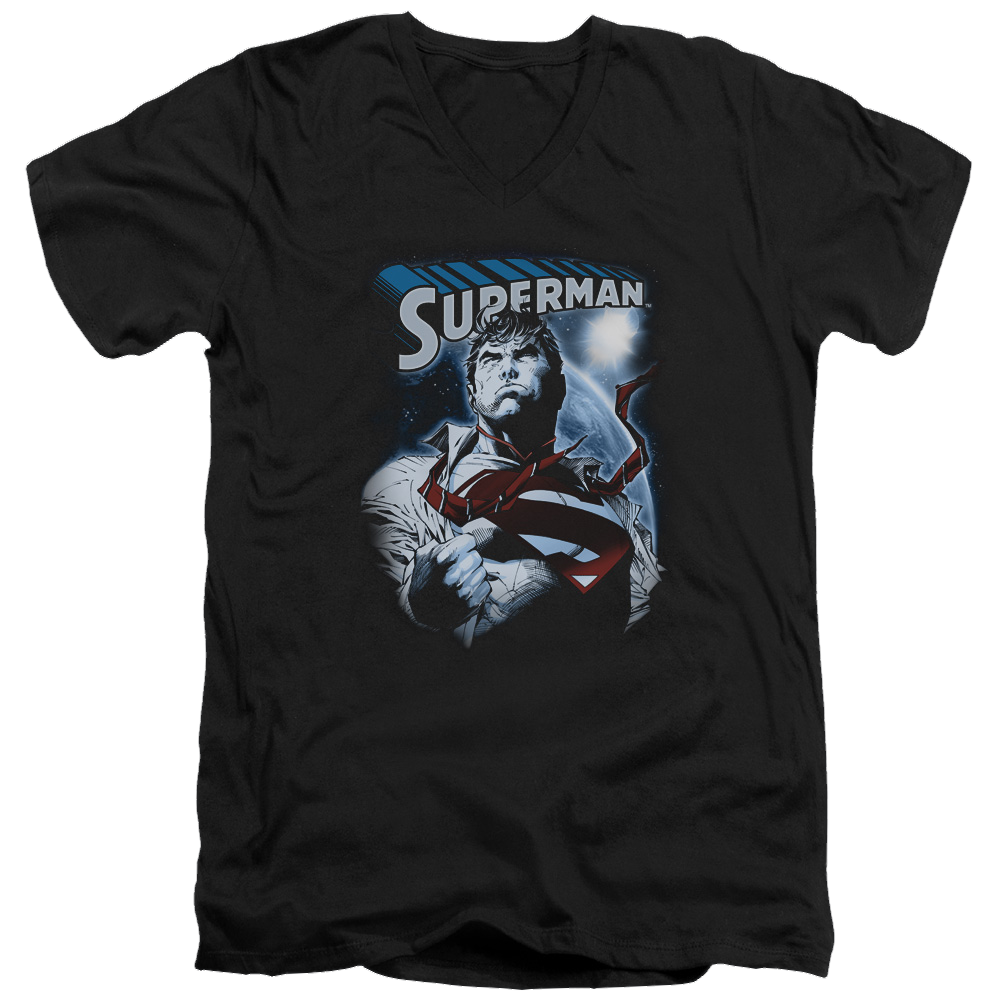 Superman Protect Earth - Men's V-Neck T-Shirt Men's V-Neck T-Shirt Superman   