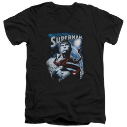 Superman Protect Earth - Men's V-Neck T-Shirt Men's V-Neck T-Shirt Superman   