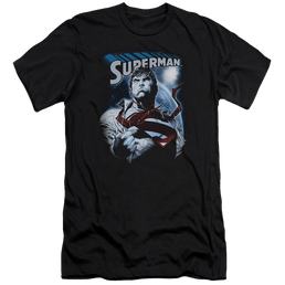 Superman Protect Earth - Men's Premium Slim Fit T-Shirt Men's Premium Slim Fit T-Shirt Superman   