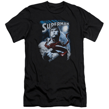 Superman Protect Earth - Men's Premium Slim Fit T-Shirt Men's Premium Slim Fit T-Shirt Superman   