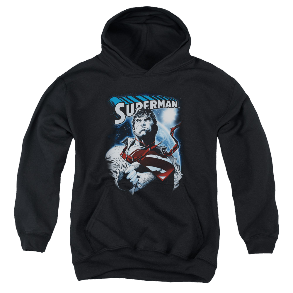 Superman Protect Earth - Youth Hoodie Youth Hoodie (Ages 8-12) Superman   