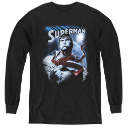 Superman Protect Earth - Youth Long Sleeve T-Shirt Youth Long Sleeve T-Shirt Superman   