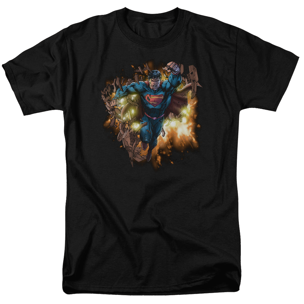 Superman Blasting Through - Men's Regular Fit T-Shirt Men's Regular Fit T-Shirt Superman   
