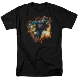 Superman Blasting Through - Men's Regular Fit T-Shirt Men's Regular Fit T-Shirt Superman   