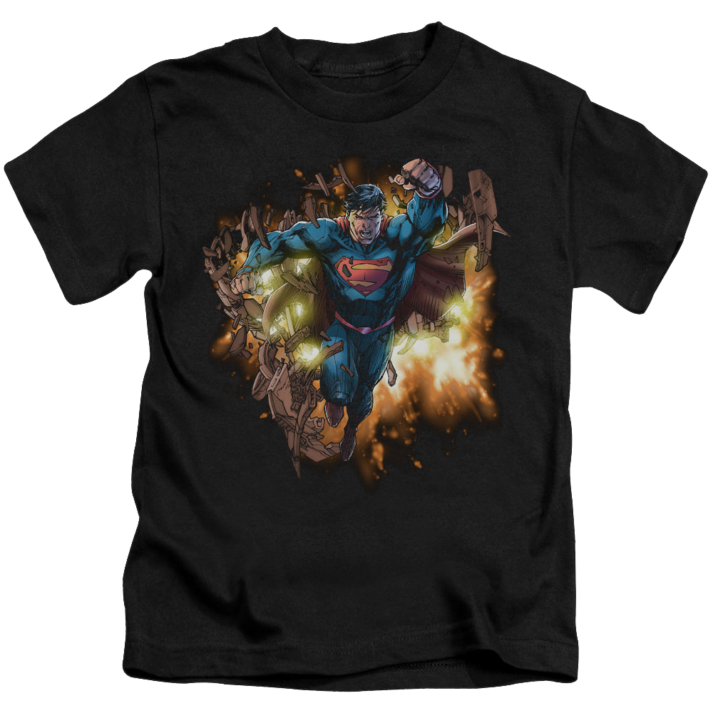 Superman Blasting Through - Kid's T-Shirt Kid's T-Shirt (Ages 4-7) Superman   