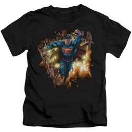 Superman Blasting Through - Kid's T-Shirt Kid's T-Shirt (Ages 4-7) Superman   